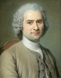 Porträt von Jean Jacques Rousseau